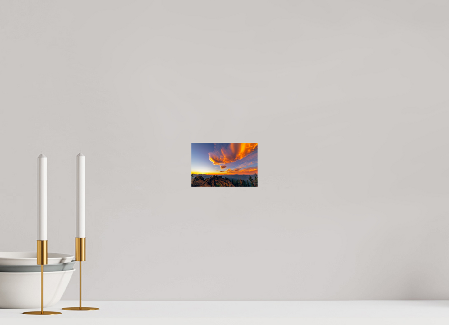 15 x 10 cm, Photo Print On Fuji Crystal DP II Mills Peak Sunset