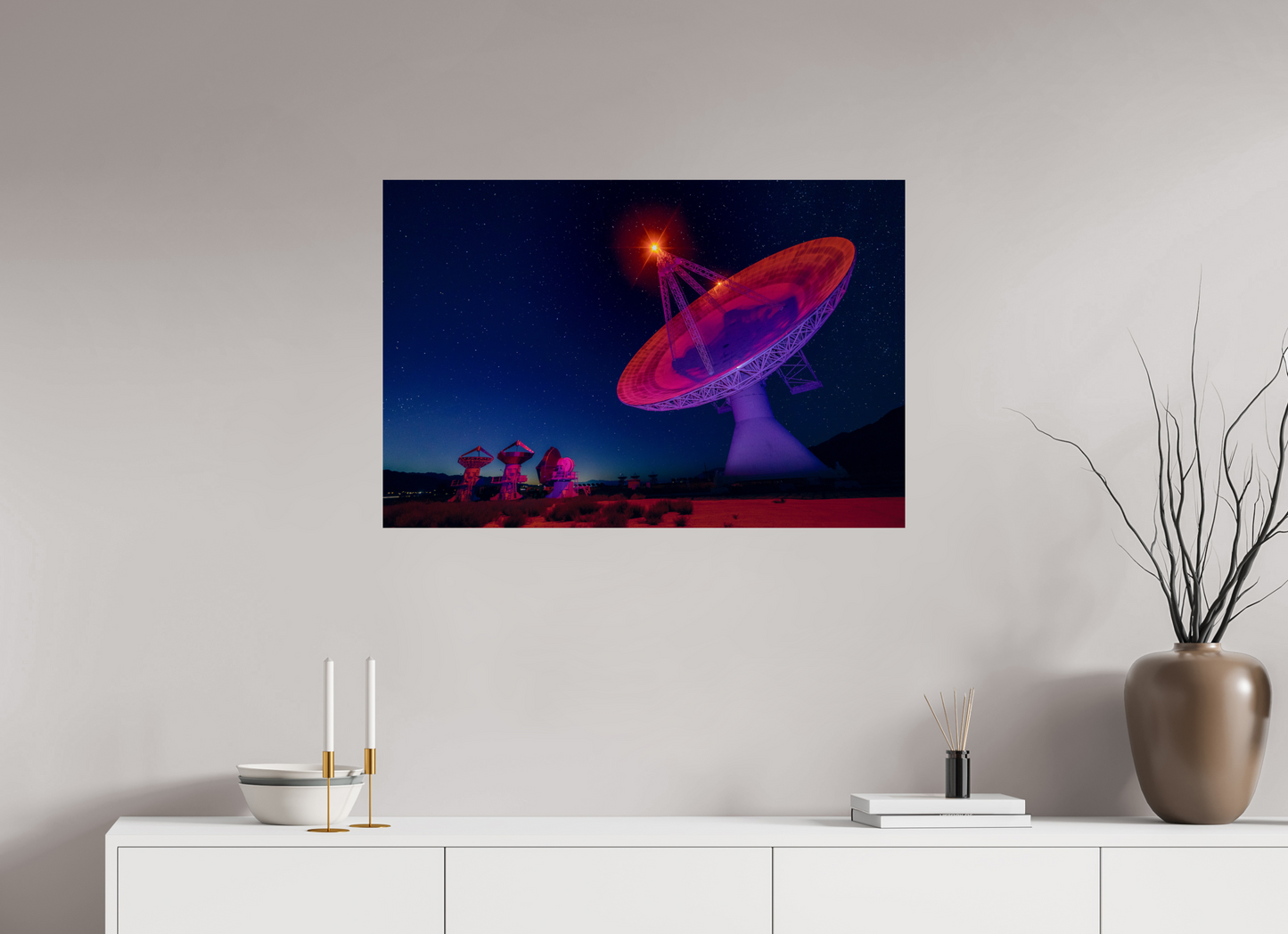 90 x 60 cm, Photo Print On Fuji Crystal DP II Owens Valley Telescope