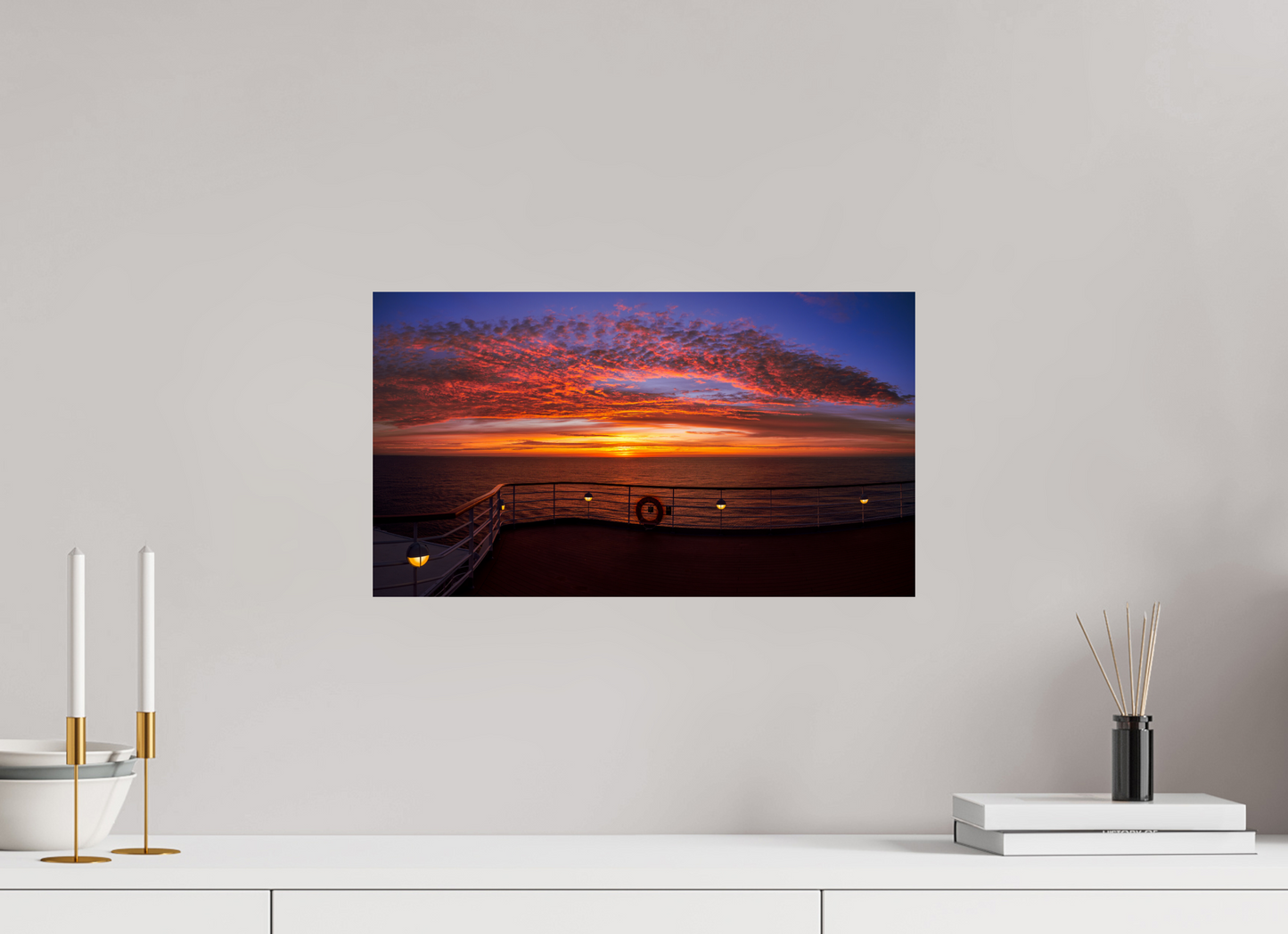 48 x 27 cm, Photo Print On Fuji Crystal DP II Balmoral Sunset
