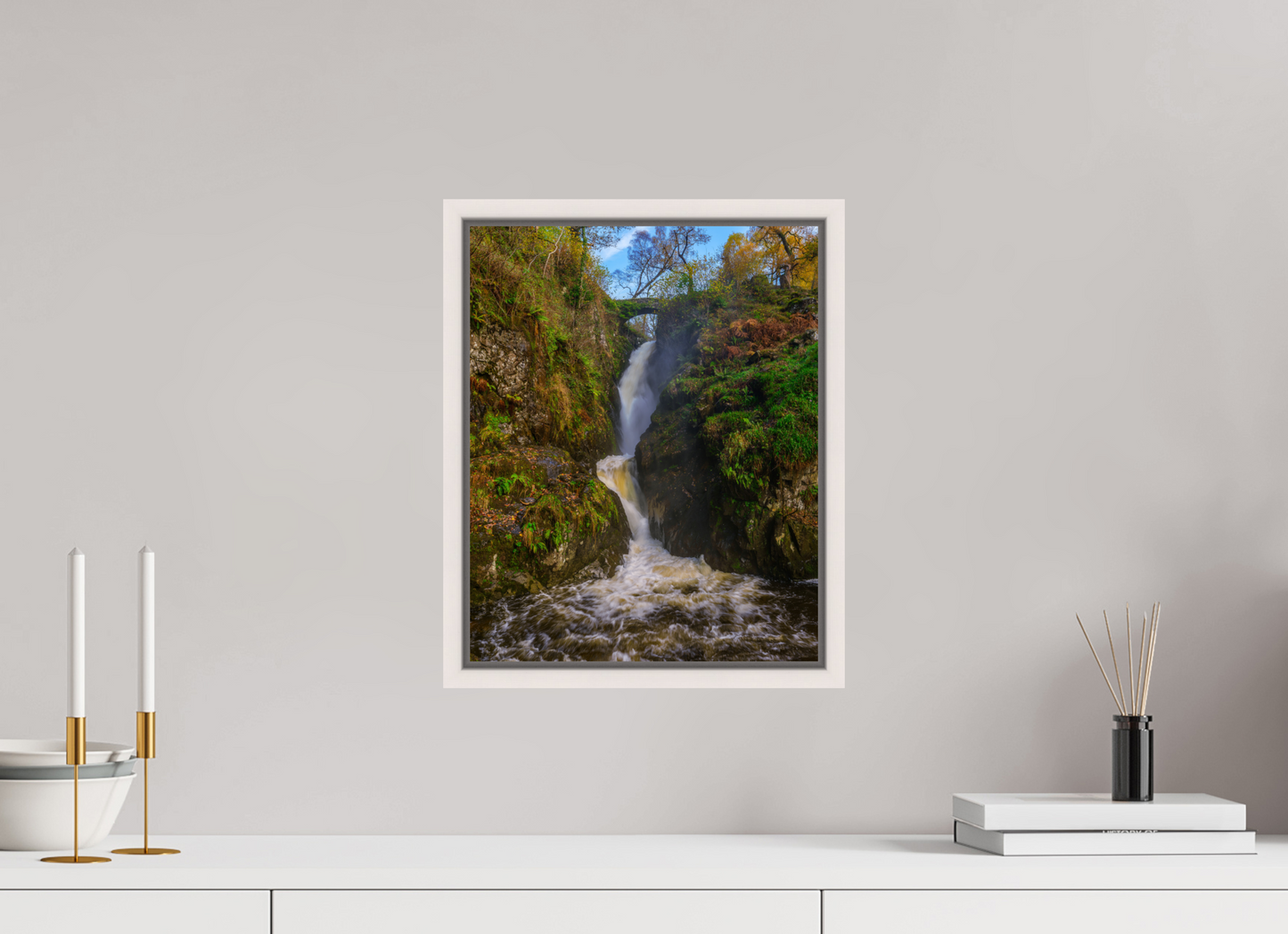 30 x 37.5 cm, White Frame Aira Force, Nov 2025