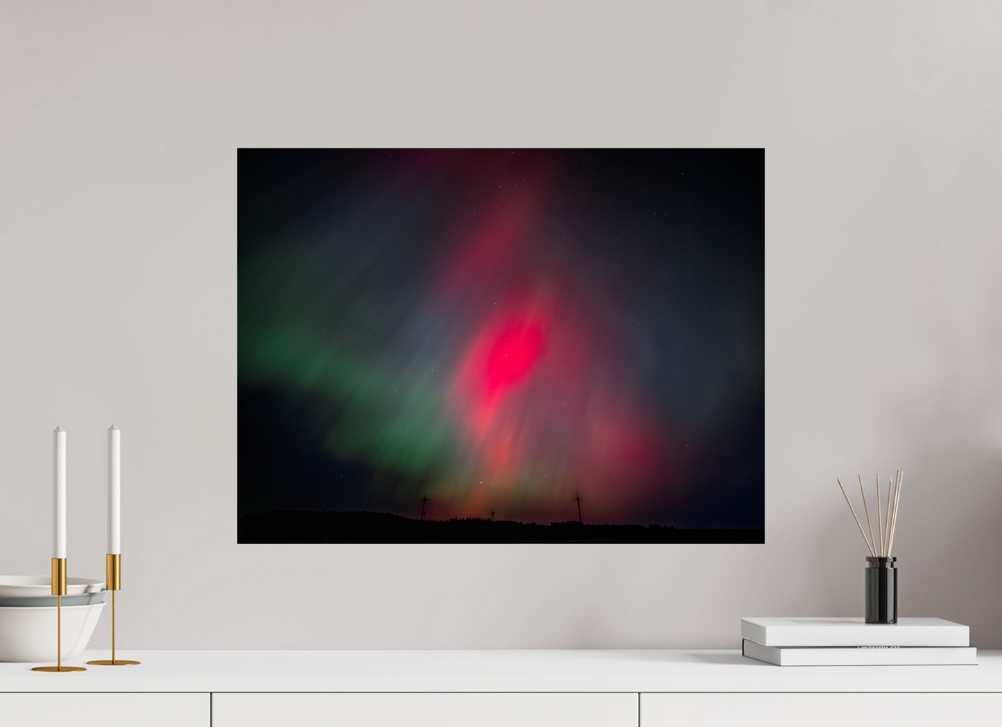 60 x 45 cm, Photo Print On Fuji Crystal DP II October 10th 2024 Aurora