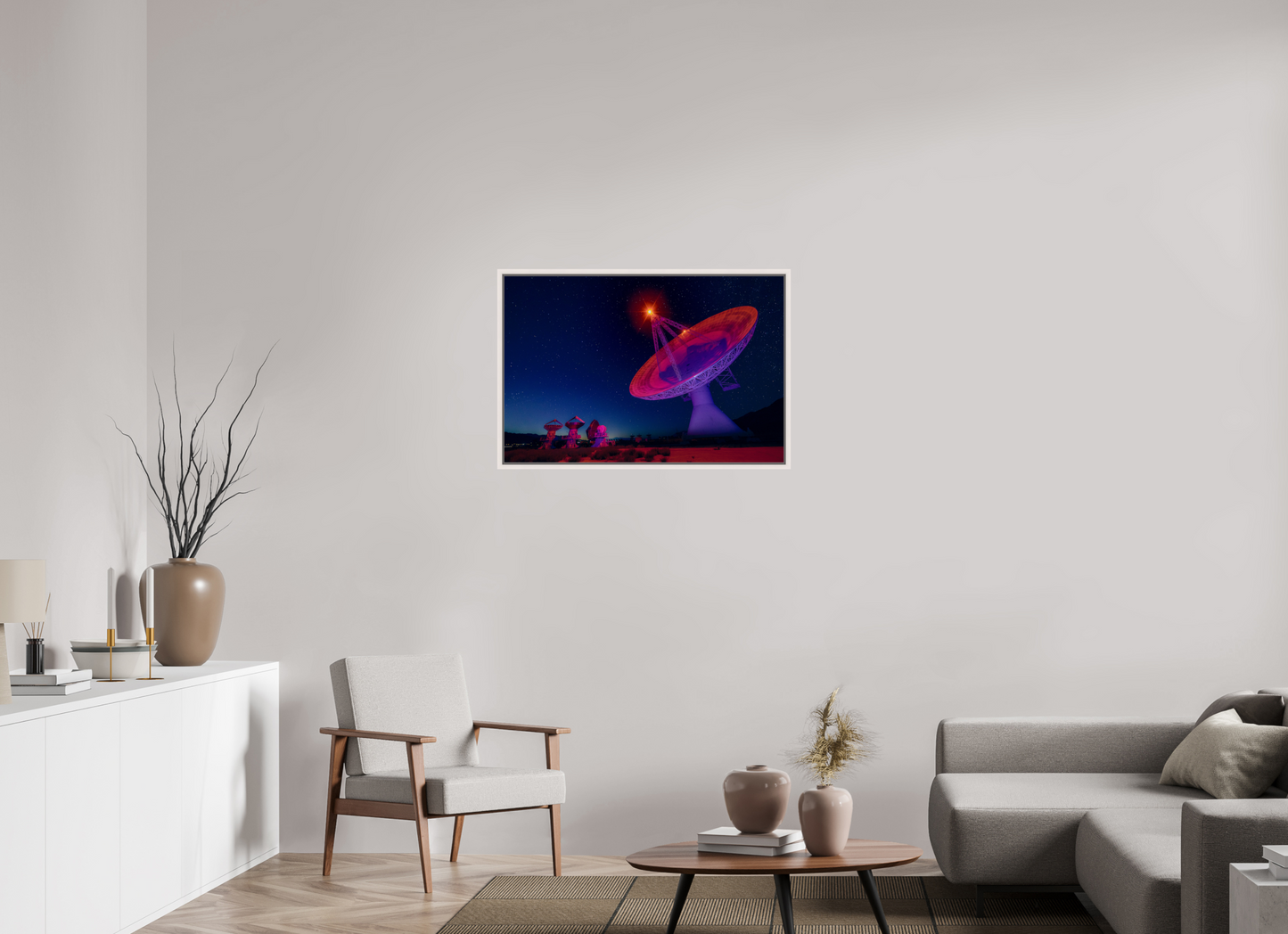 90 x 60 cm, White Frame Owens Valley Telescope