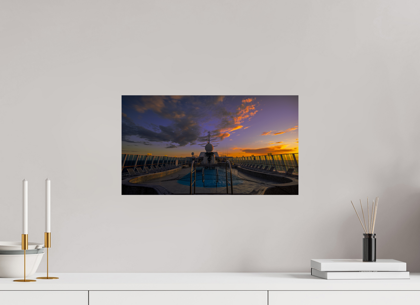 48 x 27 cm, Photo Print On Fuji Crystal DP II Balmoral Sunset