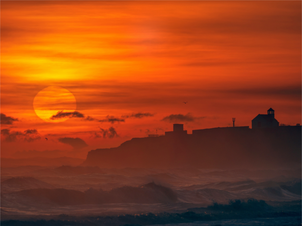 Main image January Sunrise. Seaton Sluice