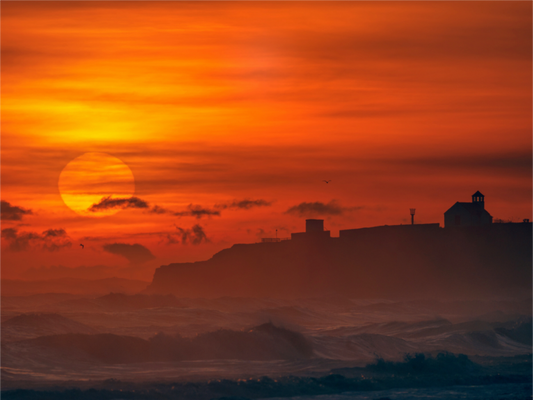 Main image January Sunrise. Seaton Sluice