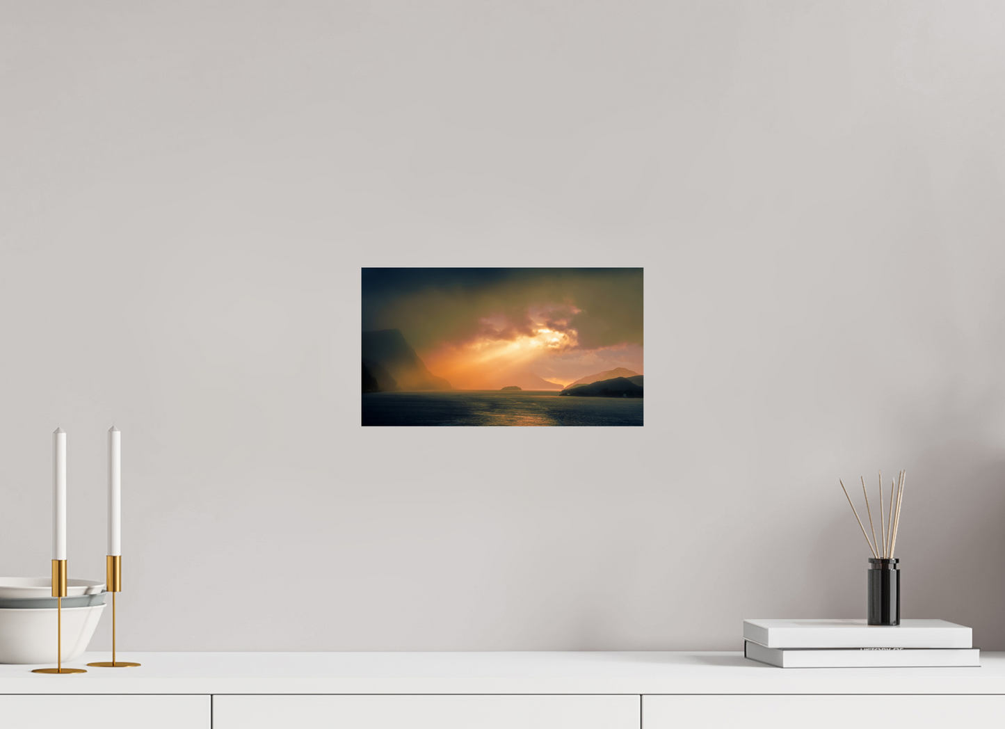 32 x 18 cm, Photo Print On Fuji Crystal DP II Olden Sunset