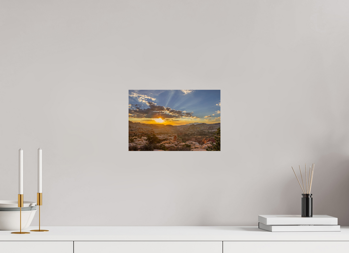 30 x 20 cm, Photo Print On Fuji Crystal DP II Capitol reef Sunrise