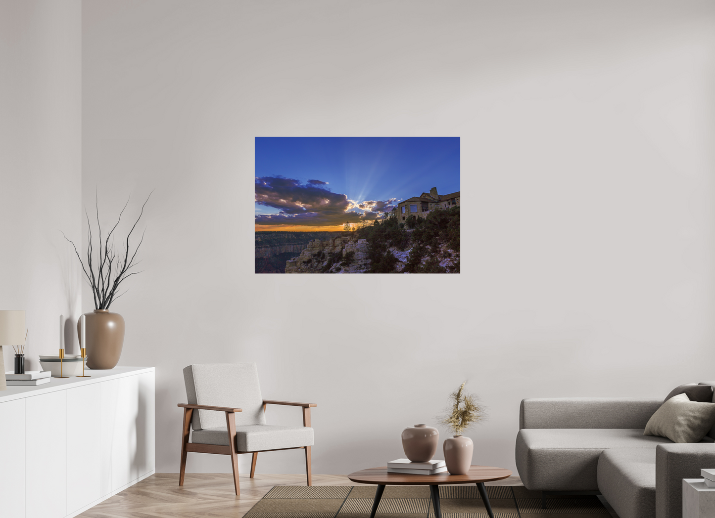 120 x 80 cm, Photo Print On Fuji Crystal DP II North Rim Sunset 2015