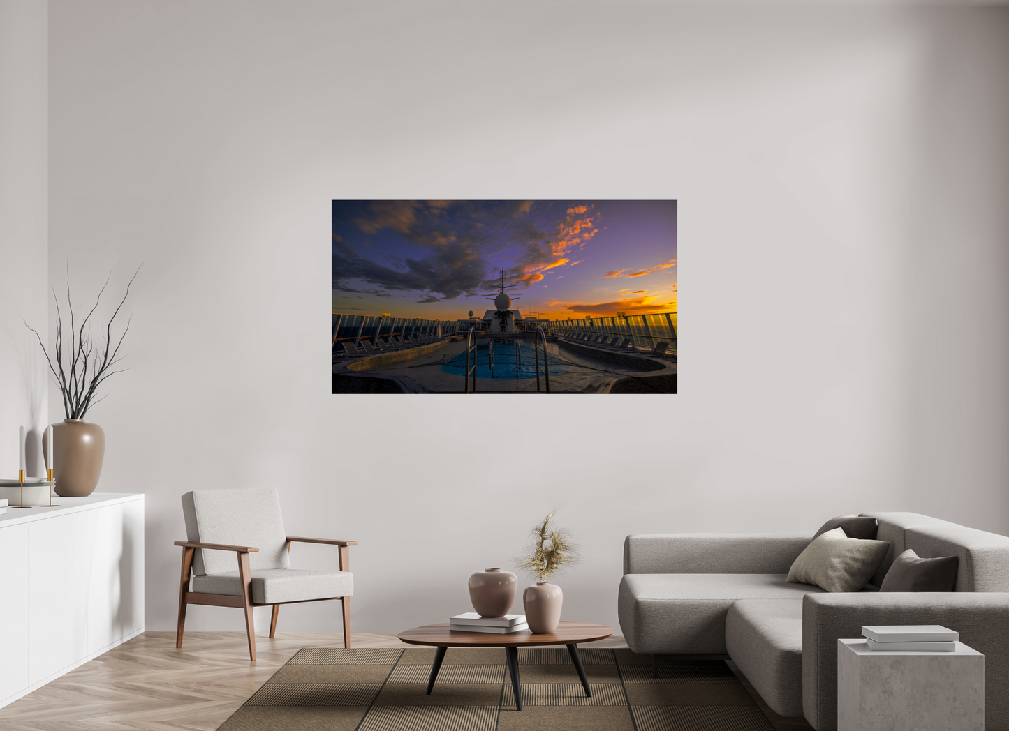 176 x 99 cm, Photo Print On Fuji Crystal DP II Balmoral Sunset