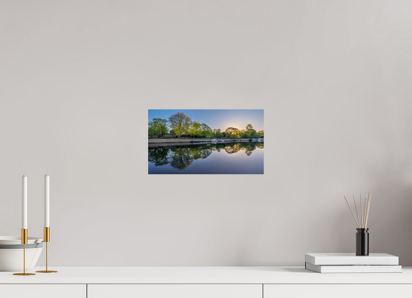 32 x 18 cm, Photo Print On Fuji Crystal DP II April Dawn on the Ouse, York