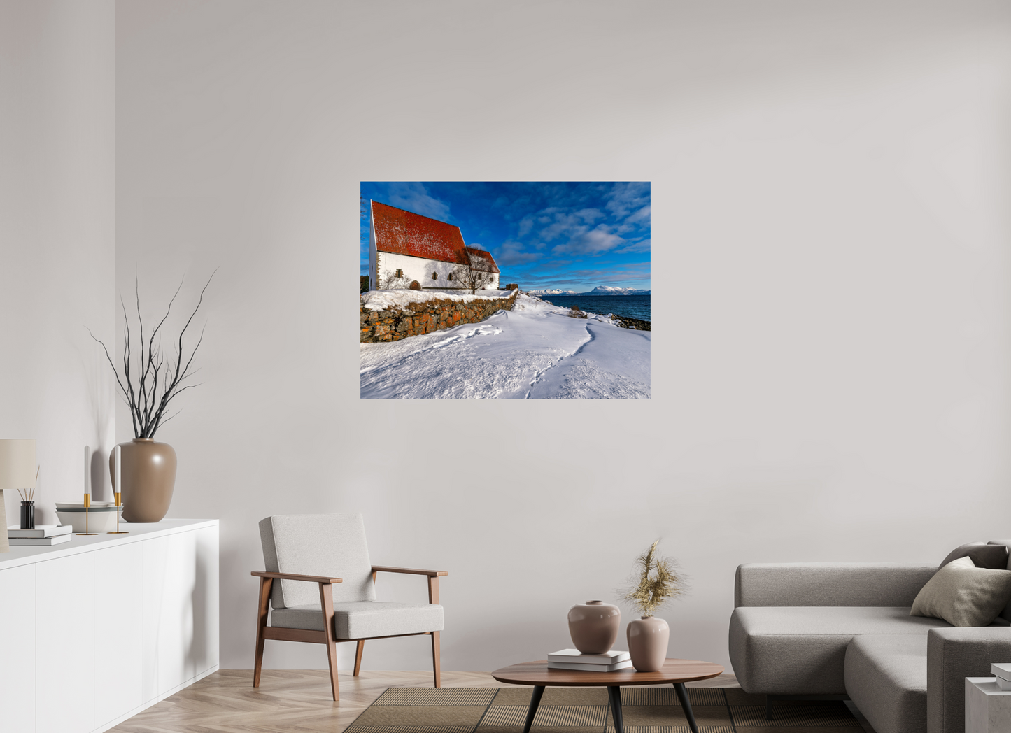 120 x 90 cm, Photo Print On Fuji Crystal DP II Trondenes Church, Harstad