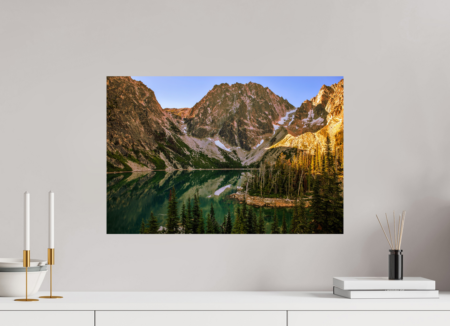 60 x 40 cm, Photo Print On Fuji Crystal DP II Colchuck Lake