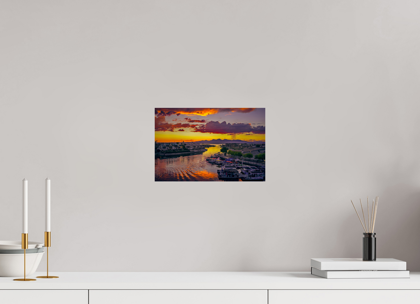 30 x 20 cm, Photo Print On Fuji Crystal DP II Lake Havasu City Sunset
