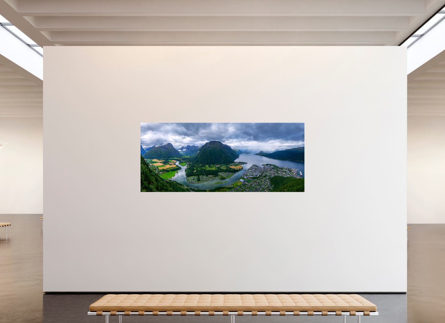 236.8 x 100 cm, Photo Print On Fuji Crystal DP II Andalsnes View from the Rampestreken