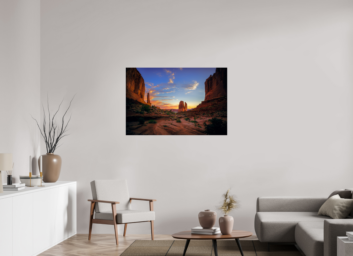 120 x 80 cm, Photo Print On Fuji Crystal DP II Park Avenue Trail at Sunrise