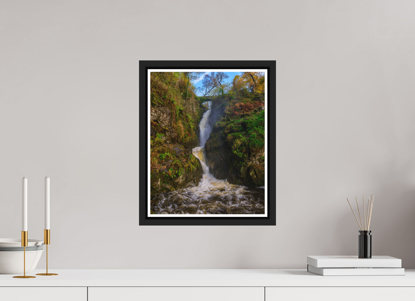 30 x 37.5 cm, Matt Black Frame Aira Force, Nov 2025