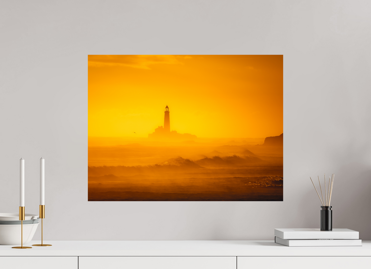 60 x 45 cm, Photo Print On Fuji Crystal DP II St Mary's from Blyth