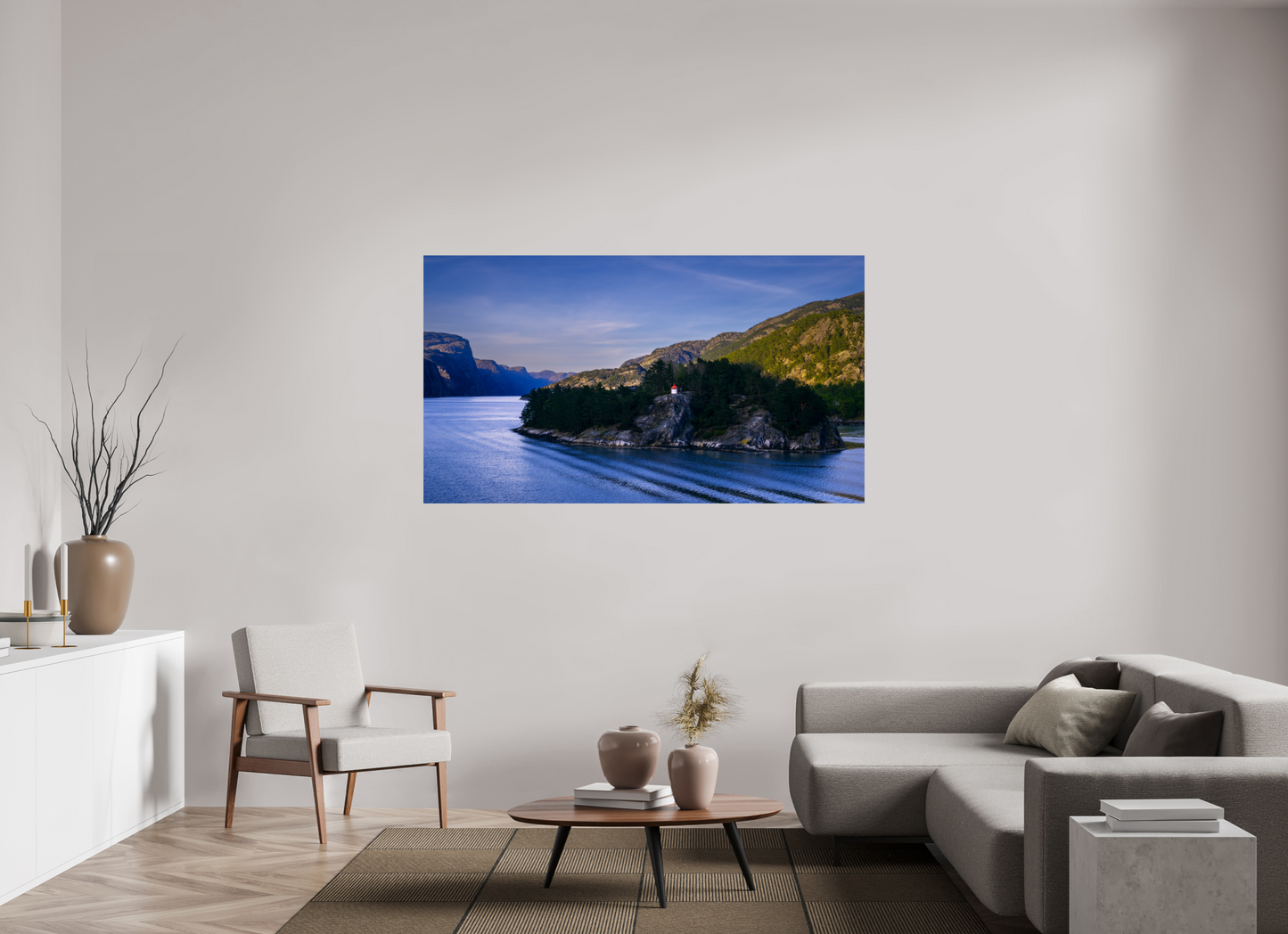 176 x 99 cm, Photo Print On Fuji Crystal DP II Lysefjord Evening