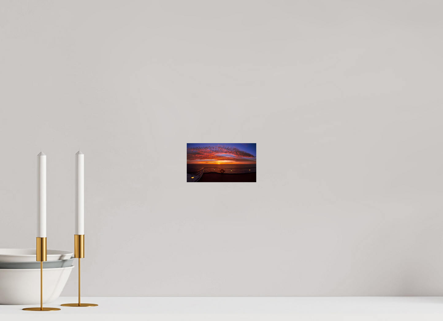 16 x 9 cm, Photo Print On Fuji Crystal DP II Balmoral Sunset