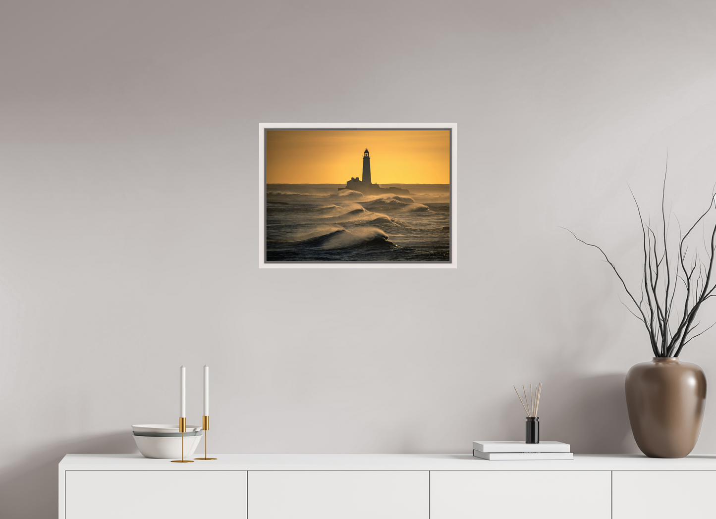 56 x 40 cm, White Frame St. Marys January 2025