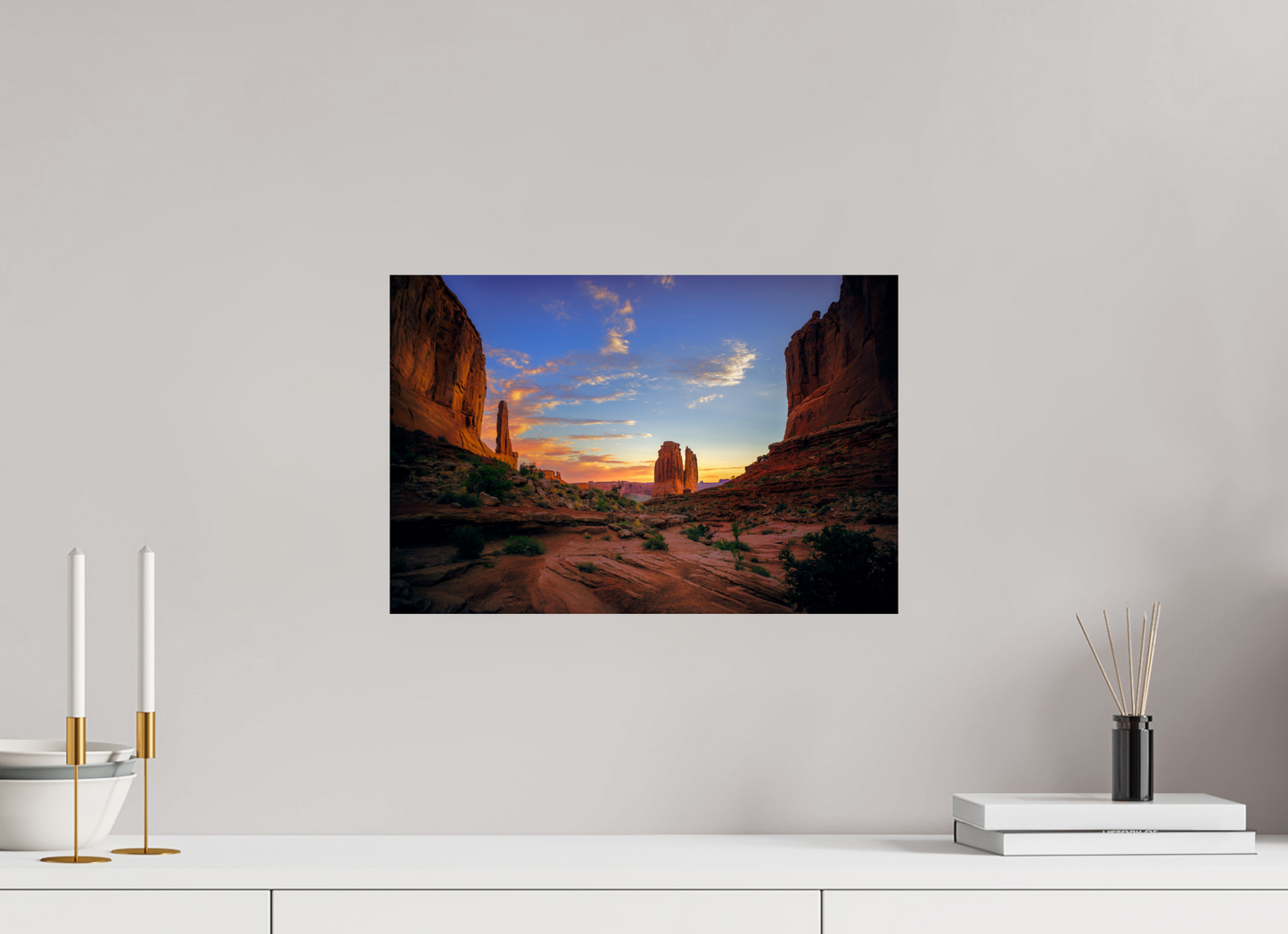 45 x 30 cm, Photo Print On Fuji Crystal DP II Park Avenue Trail at Sunrise