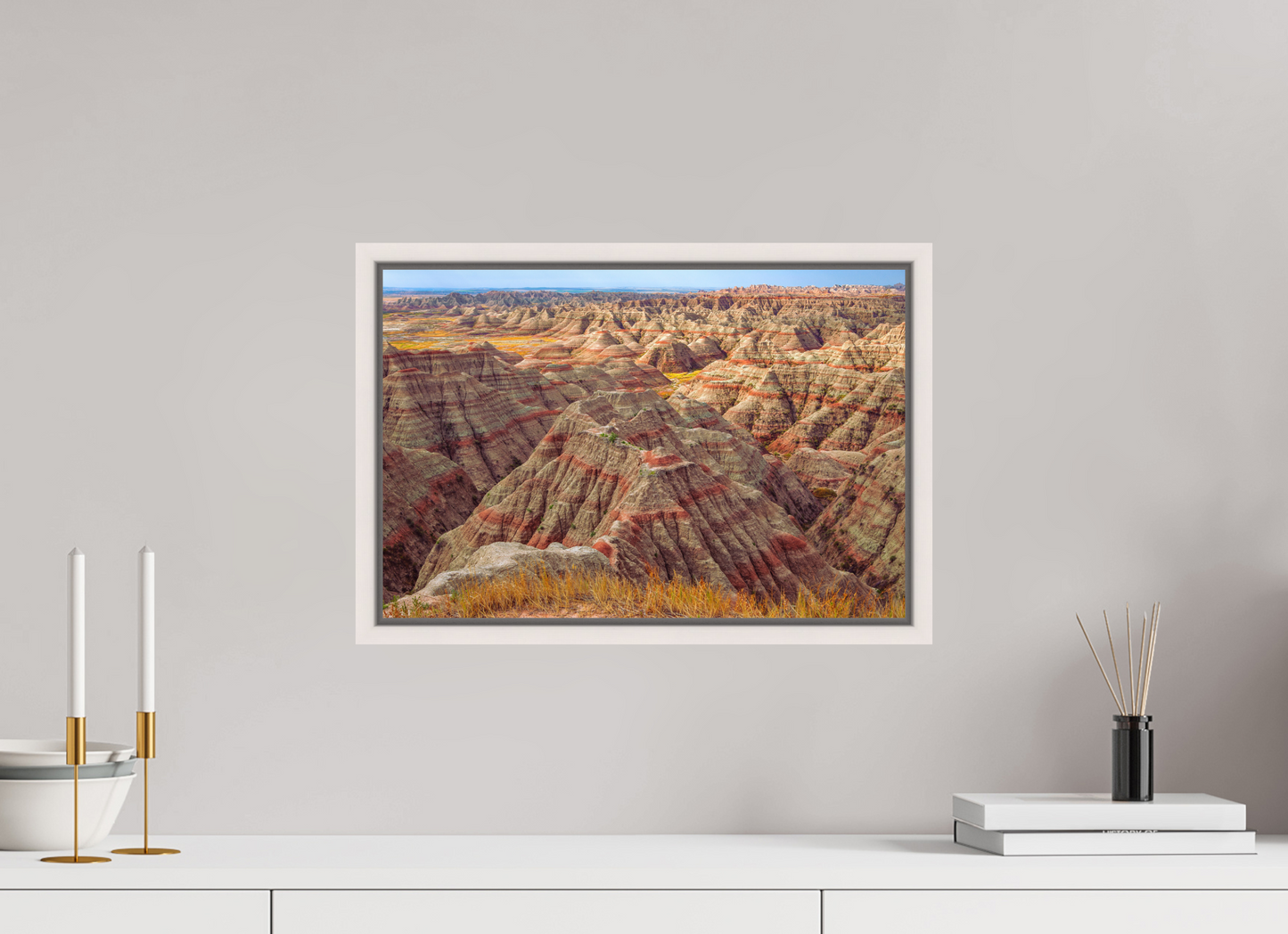 45 x 30 cm, White Frame Badlands National Park, South Dakota