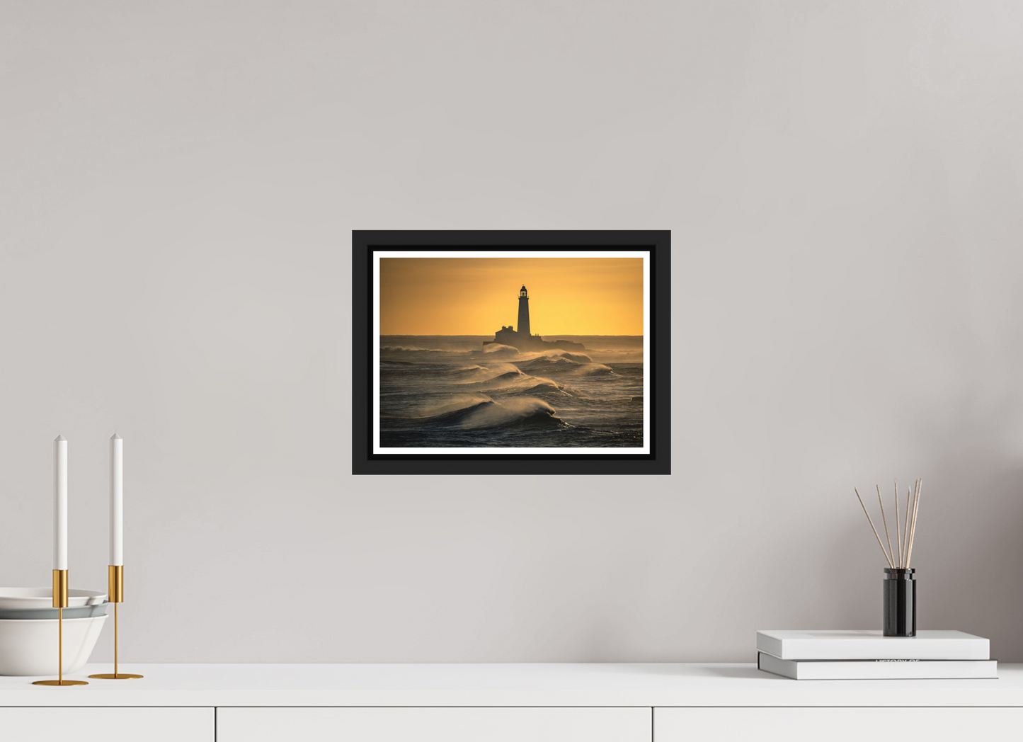 28 x 20 cm, Matt Black Frame St. Marys January 2025