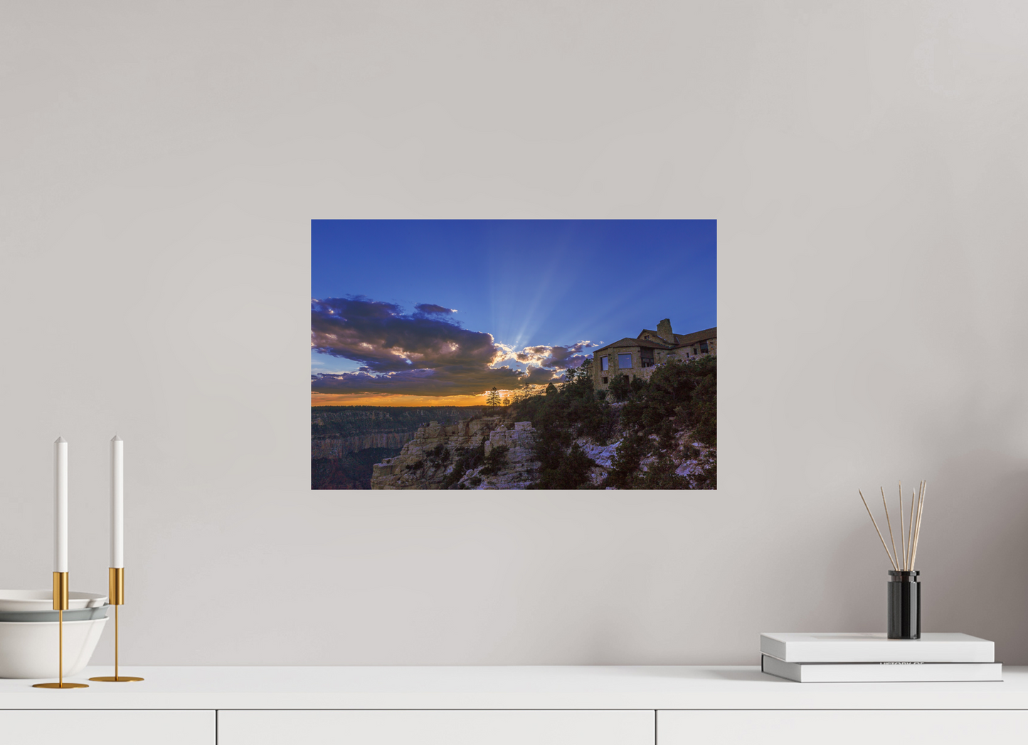 45 x 30 cm, Photo Print On Fuji Crystal DP II North Rim Sunset 2015
