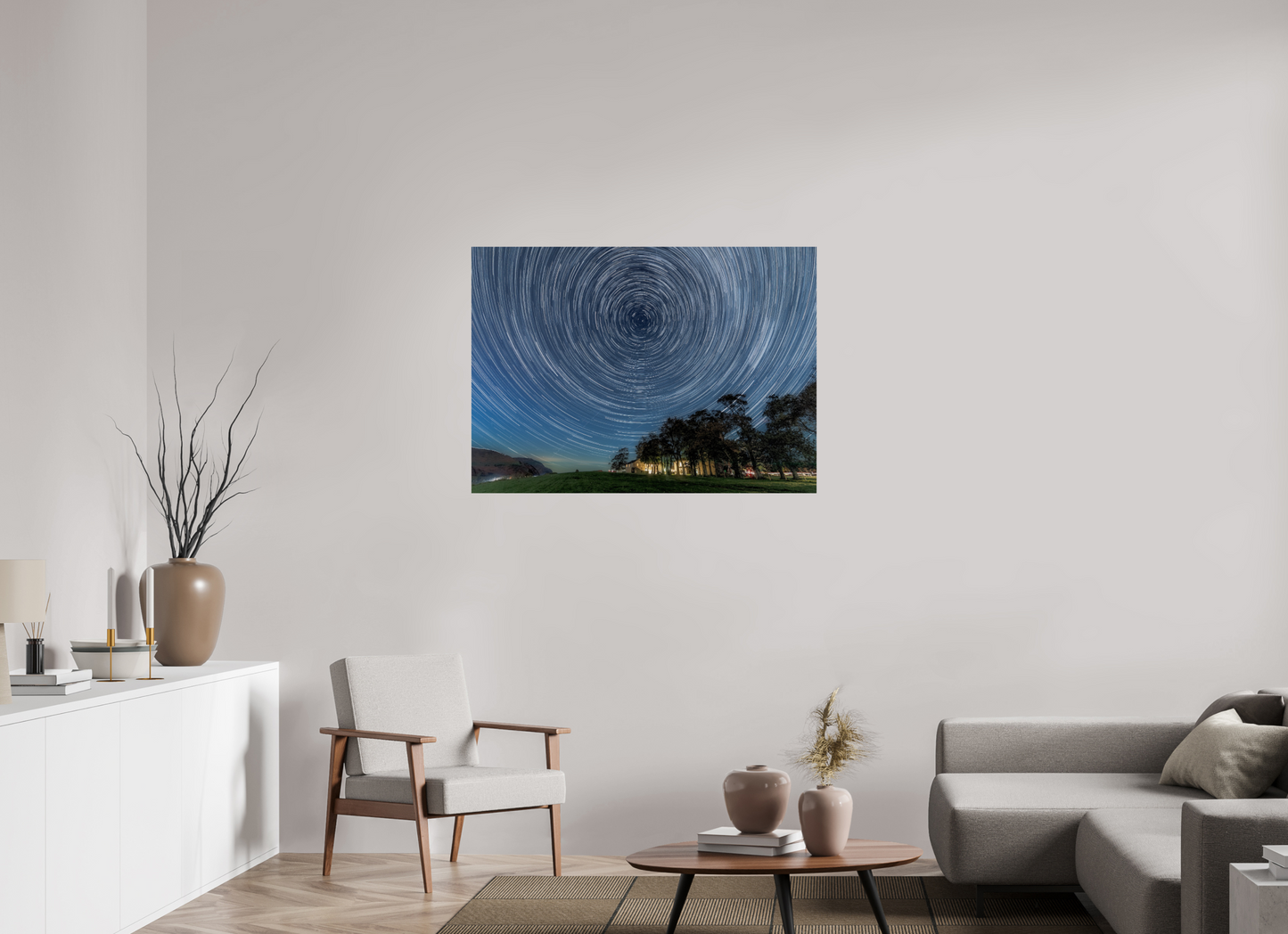 112 x 80 cm, Photo Print On Fuji Crystal DP II Near Howe Star Trails