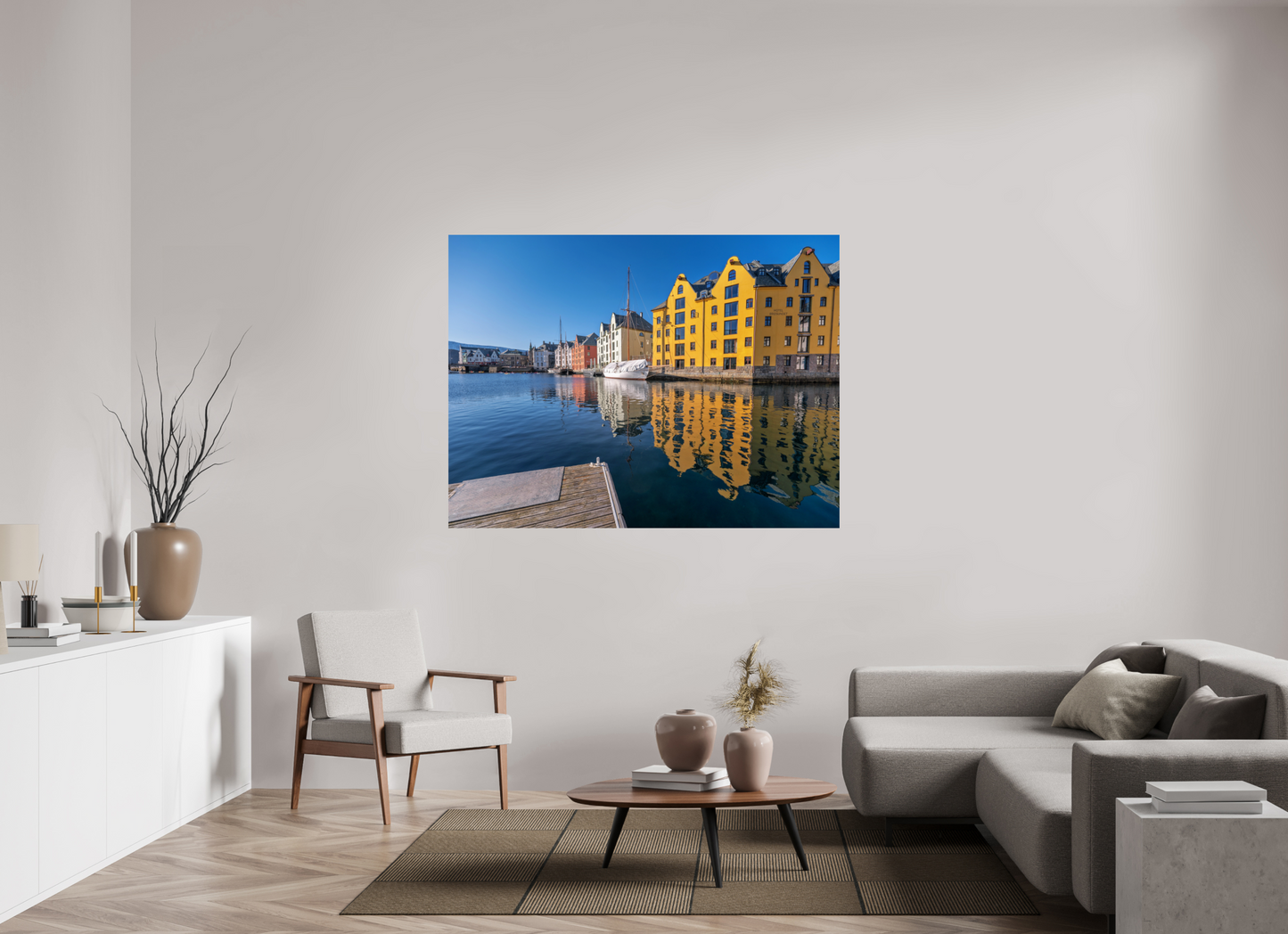 160 x 120 cm, Photo Print On Fuji Crystal DP II Alesund reflections