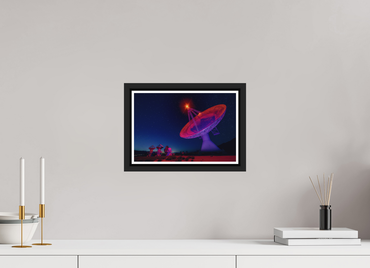 30 x 20 cm, Matt Black Frame Owens Valley Telescope