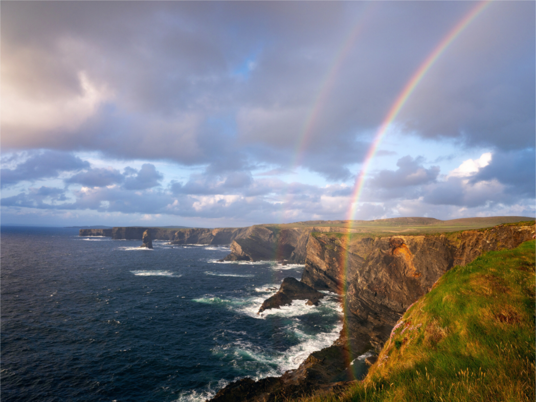 Main image Kilkee Cliffs rainbow