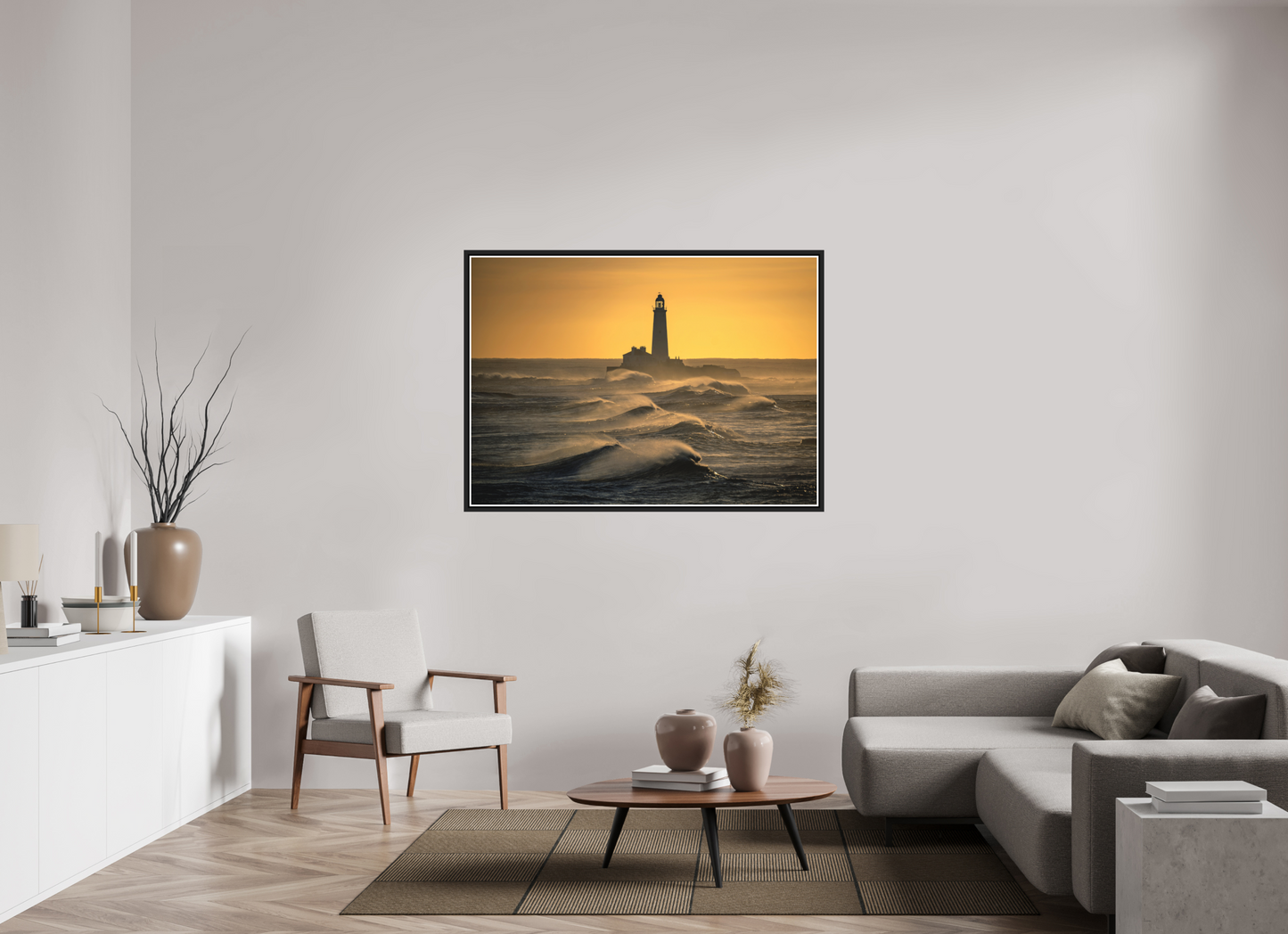 140 x 100 cm, Matt Black Frame St. Marys January 2025