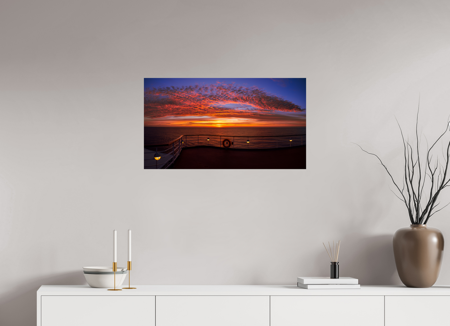 80 x 45 cm, Photo Print On Fuji Crystal DP II Balmoral Sunset