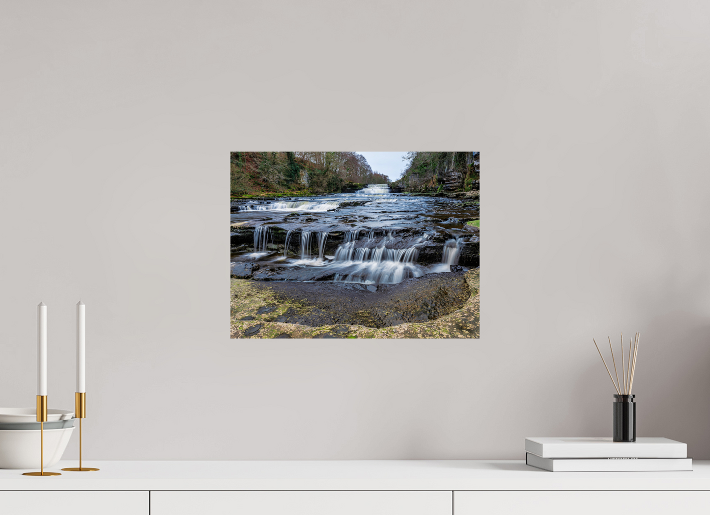40 x 30 cm, Photo Print On Fuji Crystal DP II Lower Aysgarth Falls
