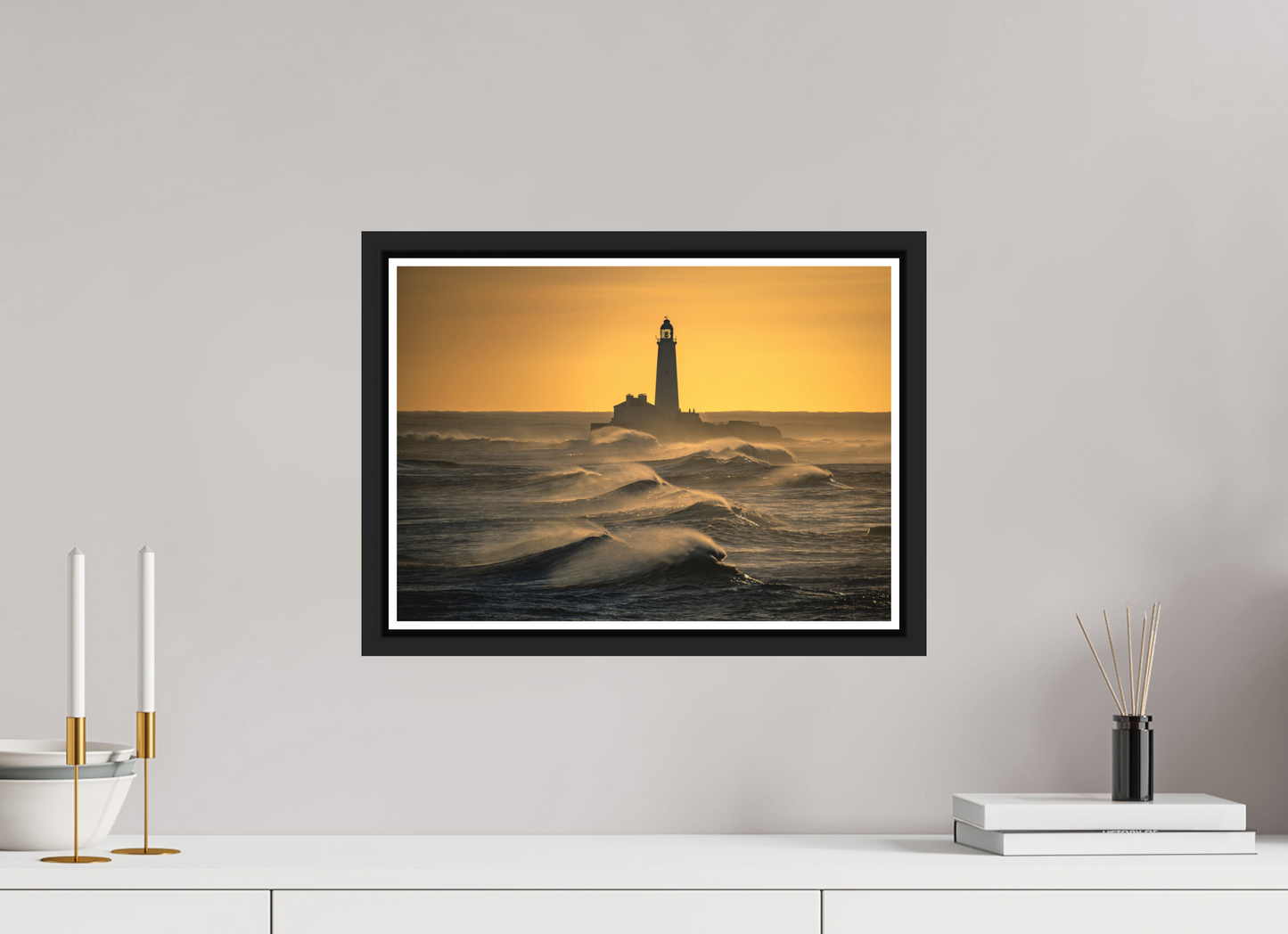 42 x 30 cm, Matt Black Frame St. Marys January 2025