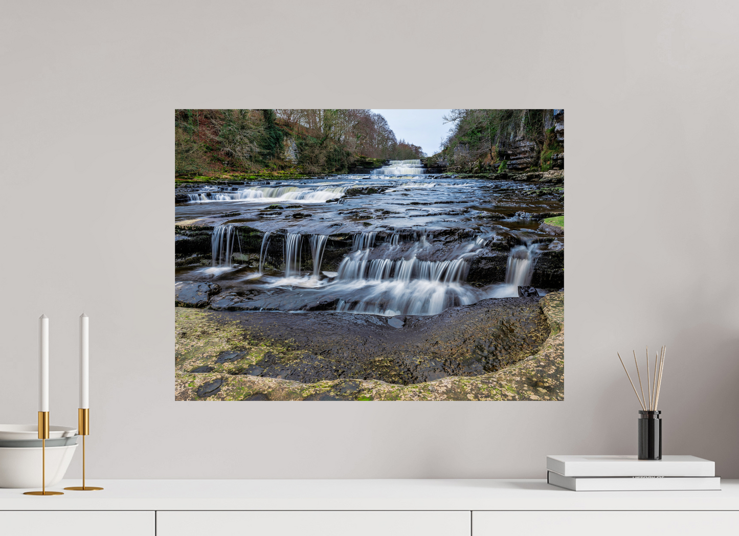 60 x 45 cm, Photo Print On Fuji Crystal DP II Lower Aysgarth Falls