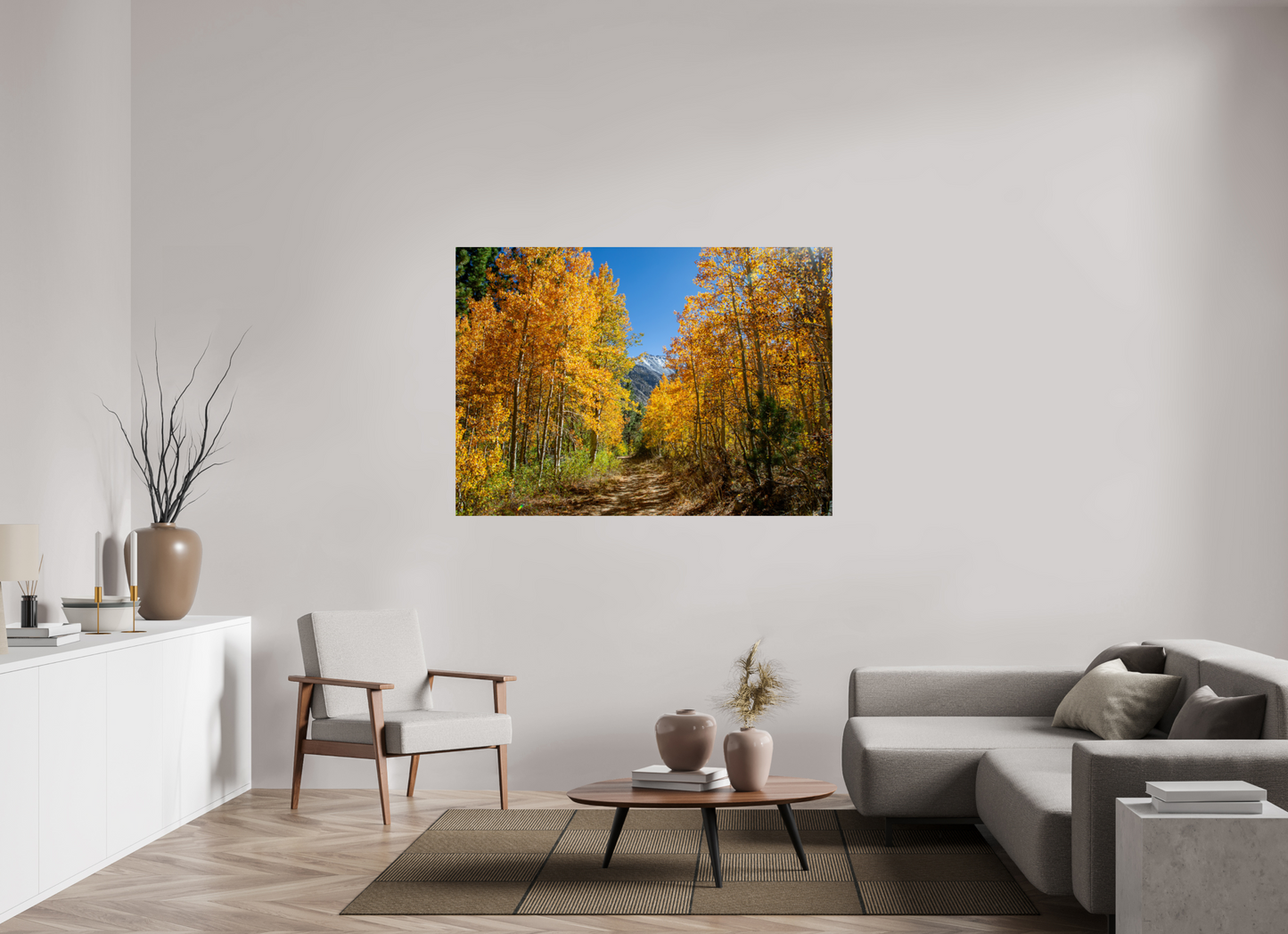 154.1 x 110 cm, Photo Print On Fuji Crystal DP II Autumn in the Sierras