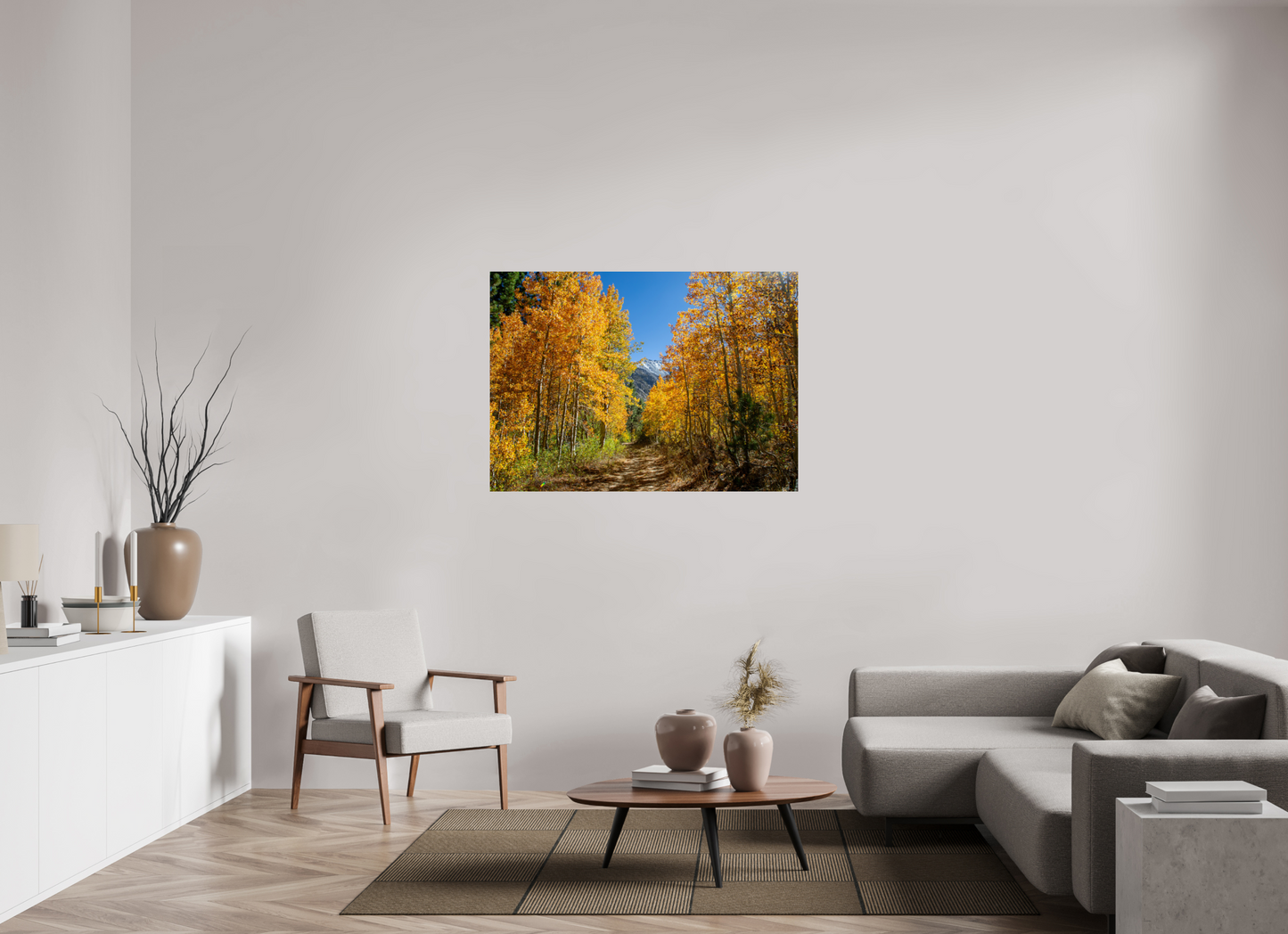 126.1 x 90 cm, Photo Print On Fuji Crystal DP II Autumn in the Sierras
