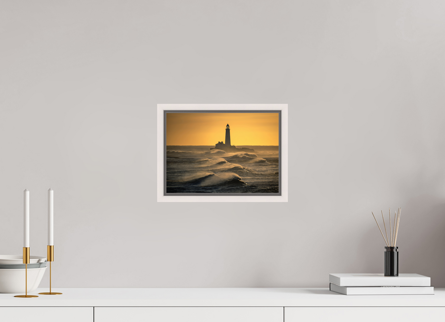 28 x 20 cm, White Frame St. Marys January 2025