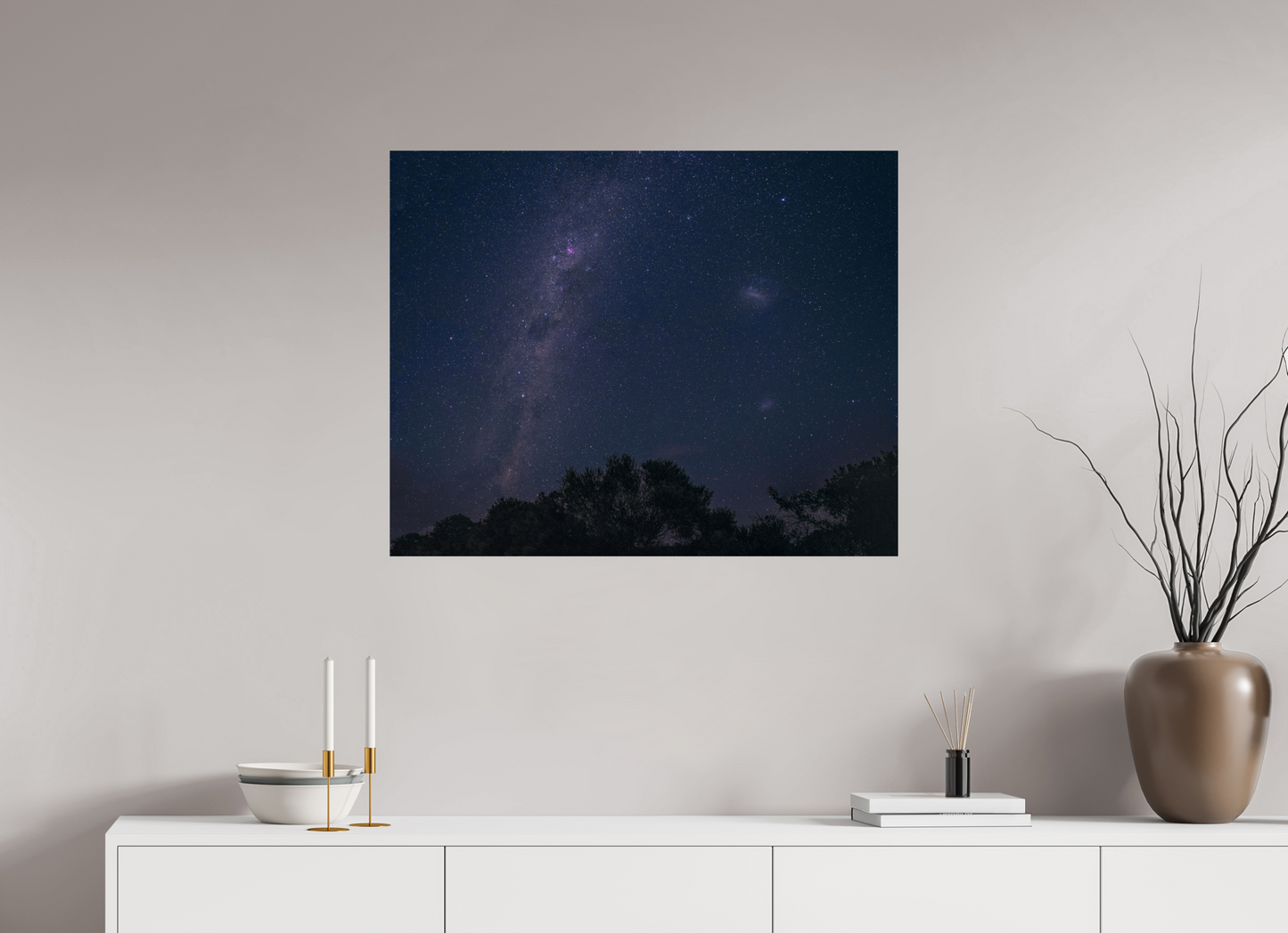 87.6 x 70 cm, Photo Print On Fuji Crystal DP II Southern Milky Way and Magellanic Clouds
