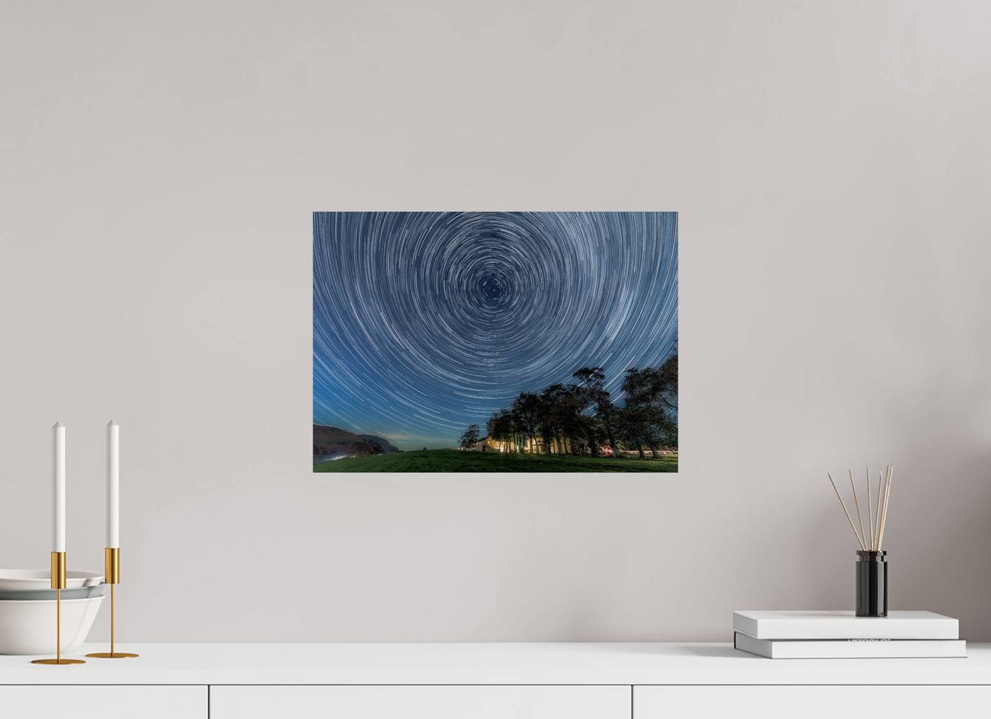 42 x 30 cm, Photo Print On Fuji Crystal DP II Near Howe Star Trails