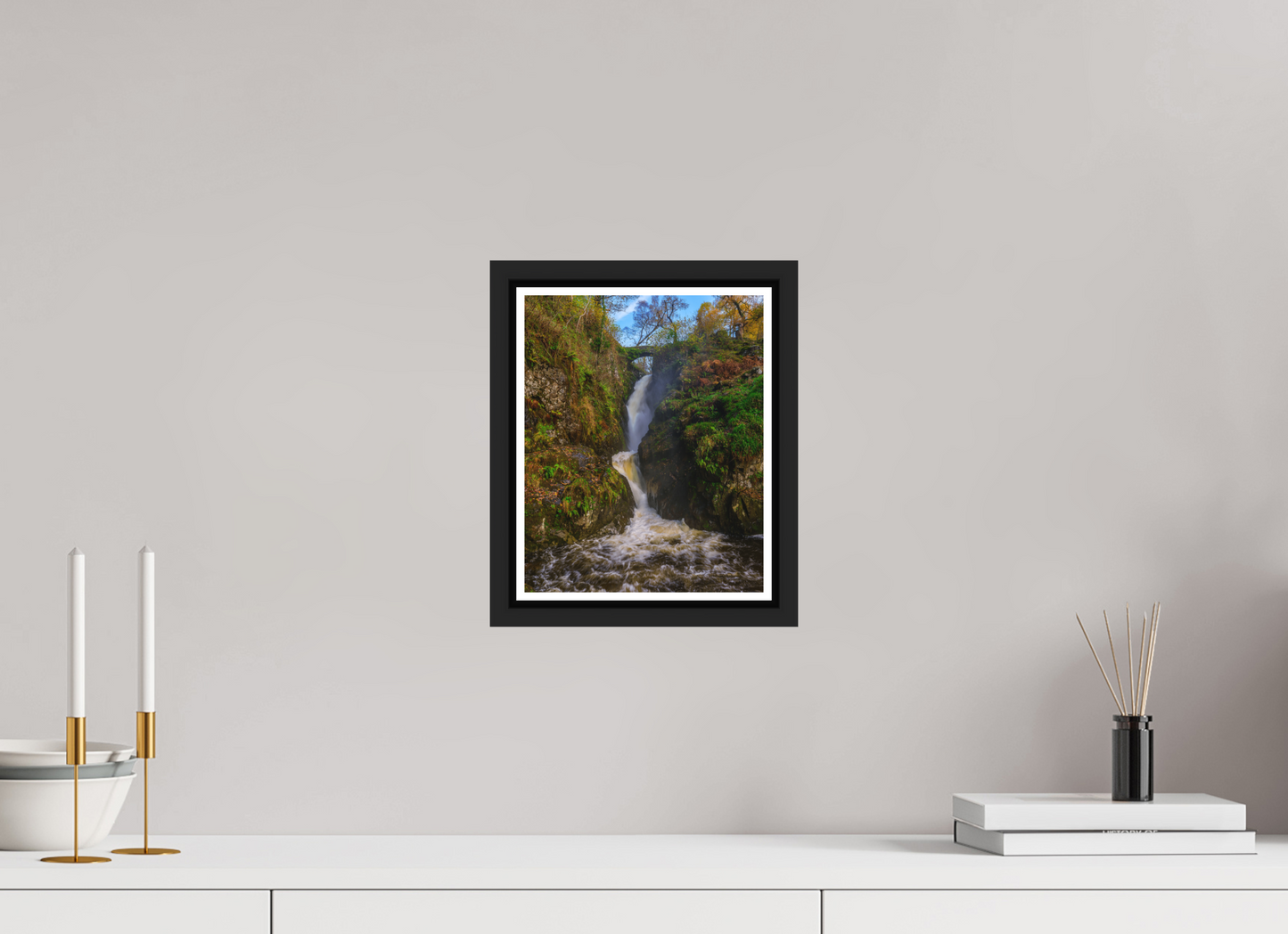 20 x 25 cm, Matt Black Frame Aira Force, Nov 2025