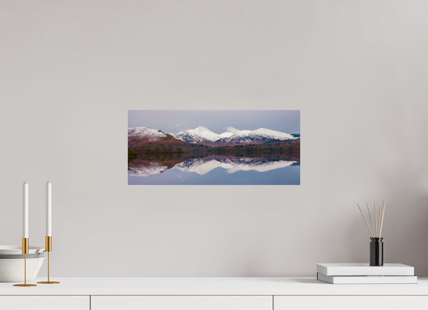 45.9 x 20 cm, Photo Print On Fuji Crystal DP II Derwentwater, January 2018