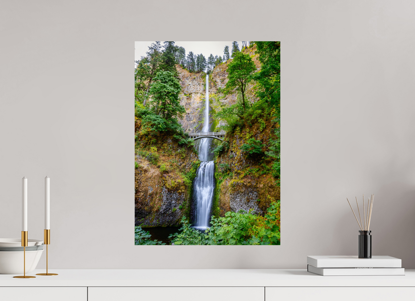 40 x 56 cm, Photo Print On Fuji Crystal DP II Multnomah Falls