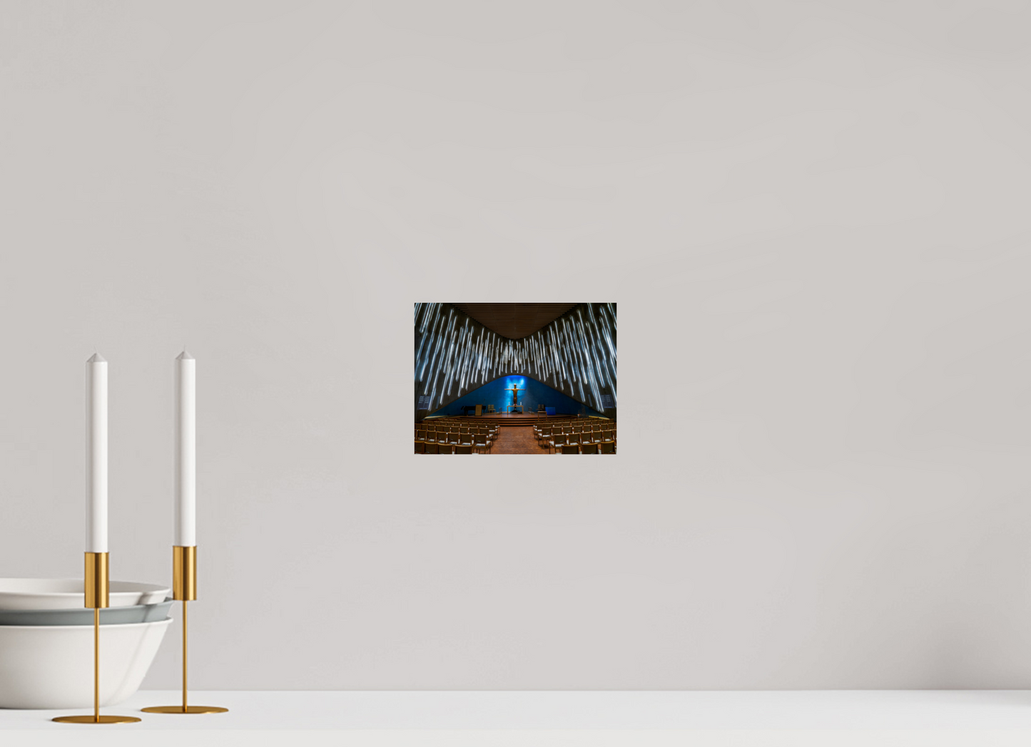 20 x 15 cm, Photo Print On Fuji Crystal DP II Northern Lights Cathedral, Alta