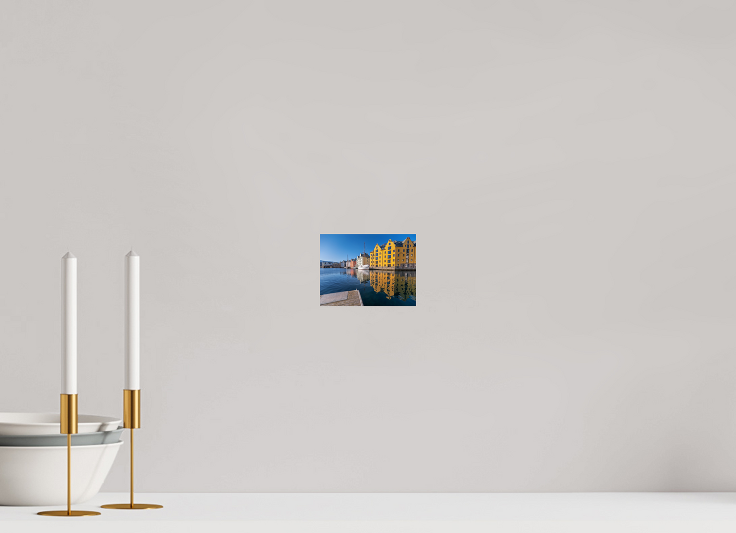 13.3 x 10 cm, Photo Print On Fuji Crystal DP II Alesund reflections