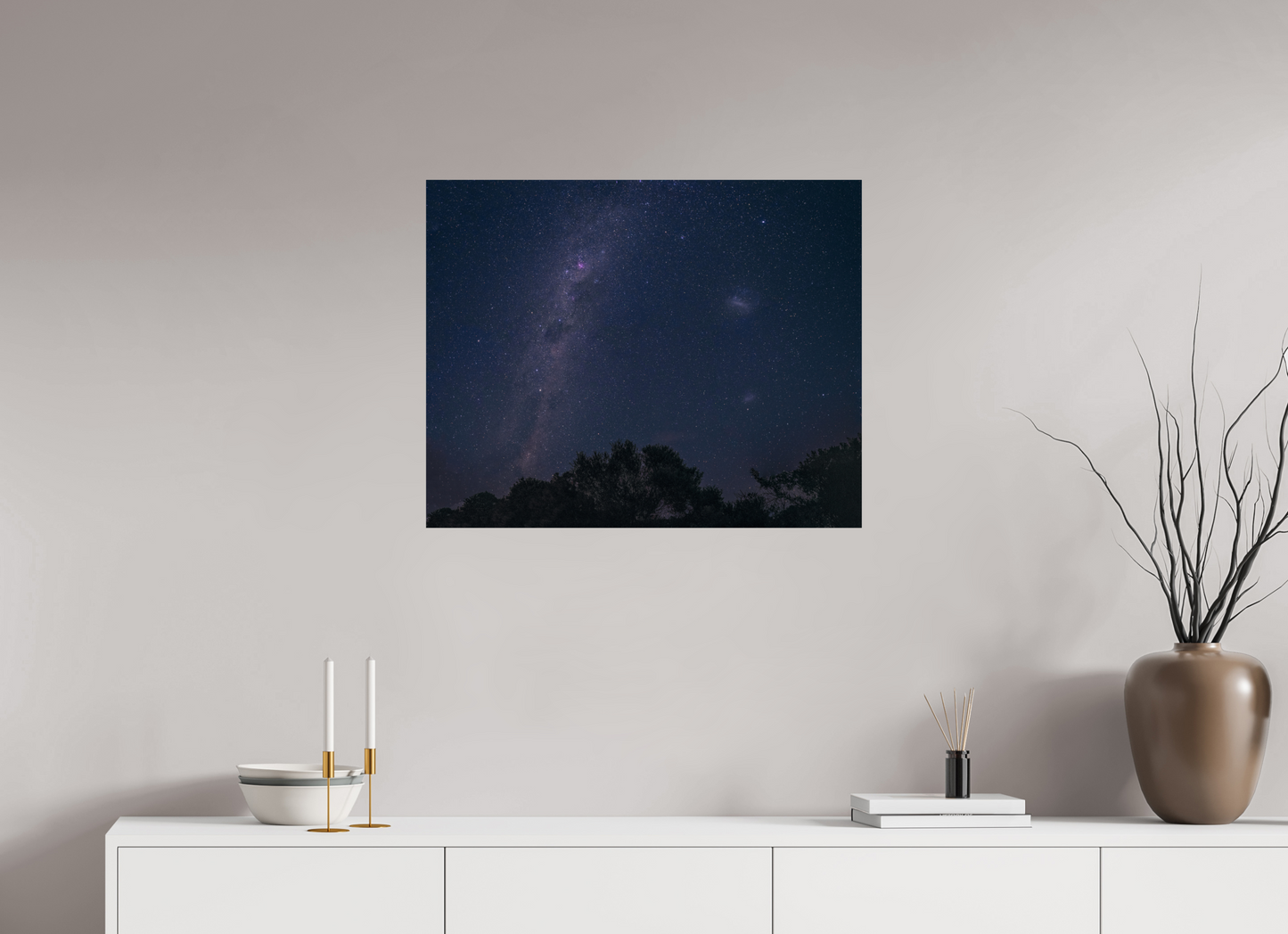 75.1 x 60 cm, Photo Print On Fuji Crystal DP II Southern Milky Way and Magellanic Clouds