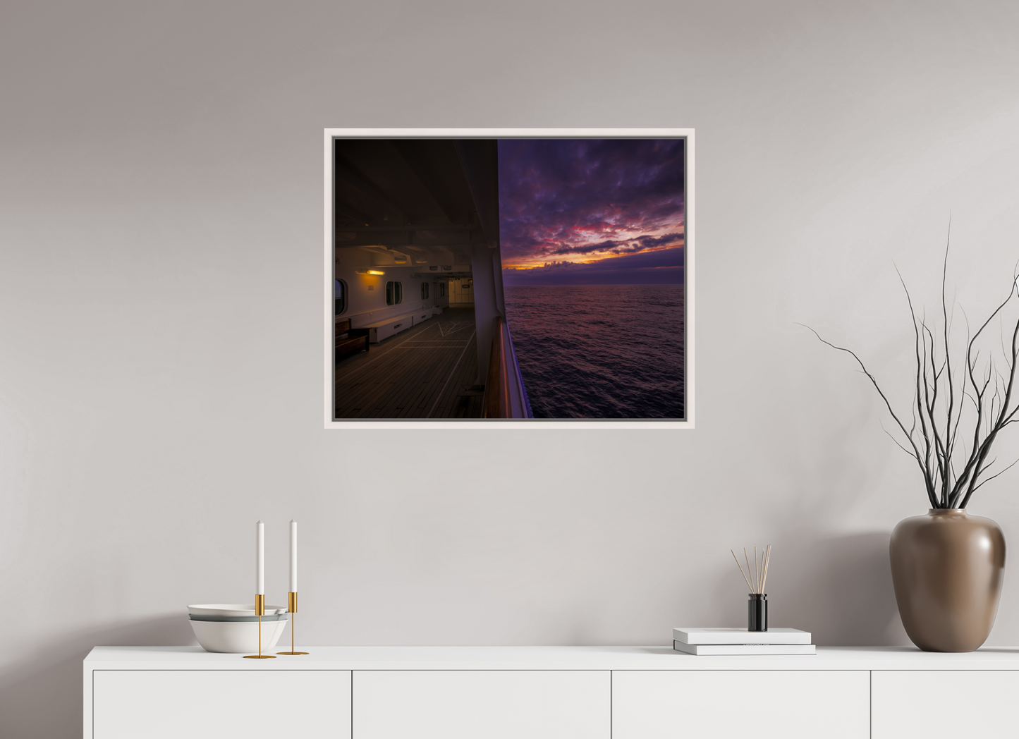 75 x 60 cm, White Frame Bolette on the way to the Azores