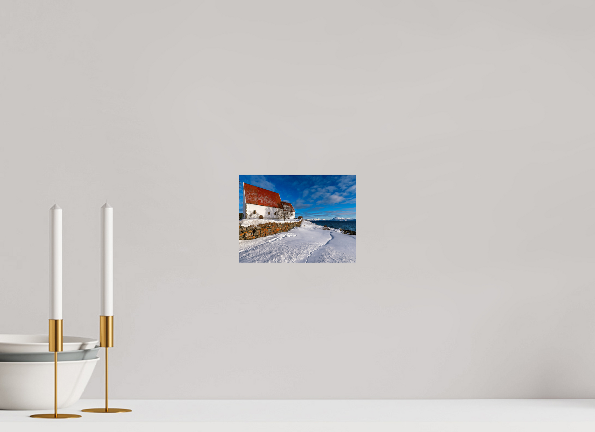 20 x 15 cm, Photo Print On Fuji Crystal DP II Trondenes Church, Harstad